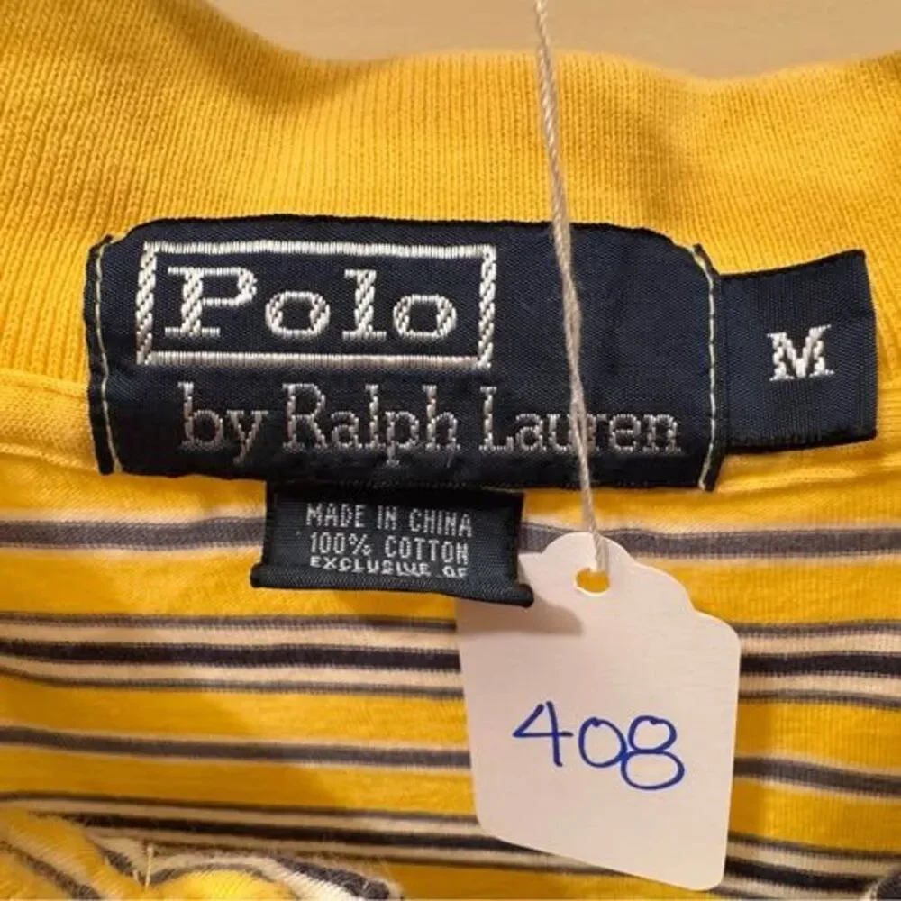Polo Ralph Lauren Striped Polo Shirt - Size Medium